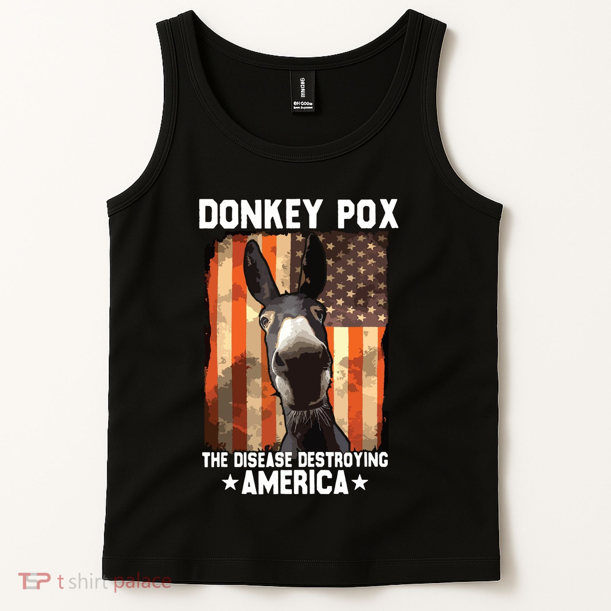 Donkey Pox The Disease Destroying America Donkeypox Funny Tank Top