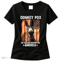 Donkey Pox The Disease Destroying America Donkeypox Funny Women's T-Shirt thumb 0