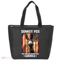 Donkey Pox The Disease Destroying America Donkeypox Funny Tote Bag thumb 0