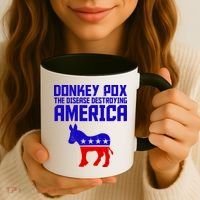 Donkey Pox The Disease Destroying America Anti Biden Coffee Mug thumb 3