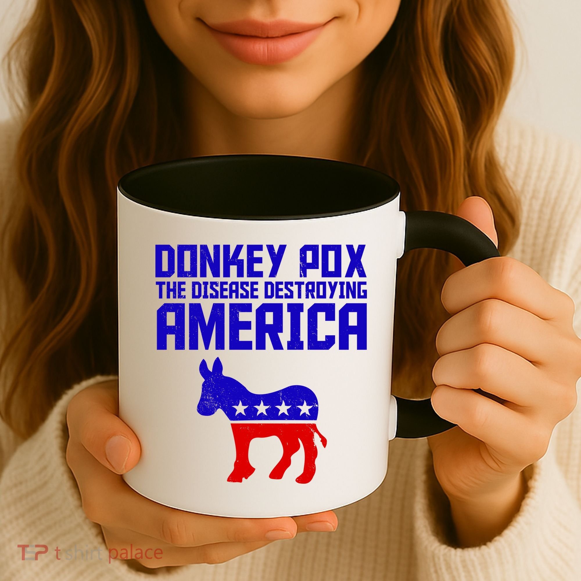 Donkey Pox The Disease Destroying America Anti Biden Coffee Mug