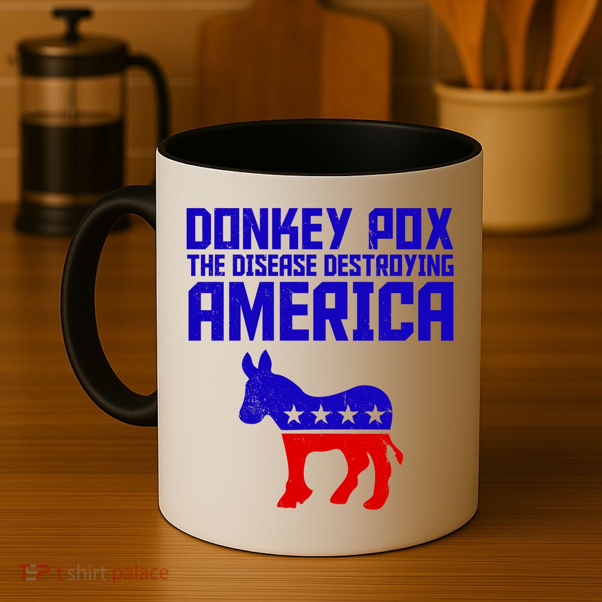 Donkey Pox The Disease Destroying America Anti Biden Coffee Mug