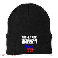 Donkey Pox The Disease Destroying America Anti Biden Beanie thumb 0