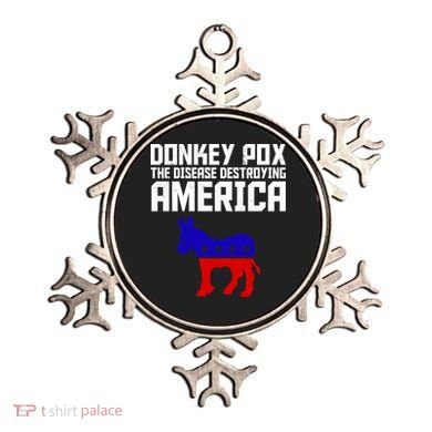 Donkey Pox The Disease Destroying America Anti Biden Ornament