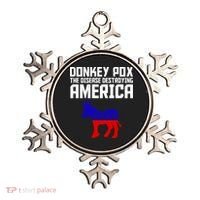 Donkey Pox The Disease Destroying America Anti Biden Ornament thumb 0