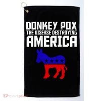 Donkey Pox The Disease Destroying America Anti Biden Golf Towel thumb 0