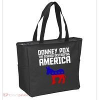 Donkey Pox The Disease Destroying America Anti Biden Tote Bag thumb 2