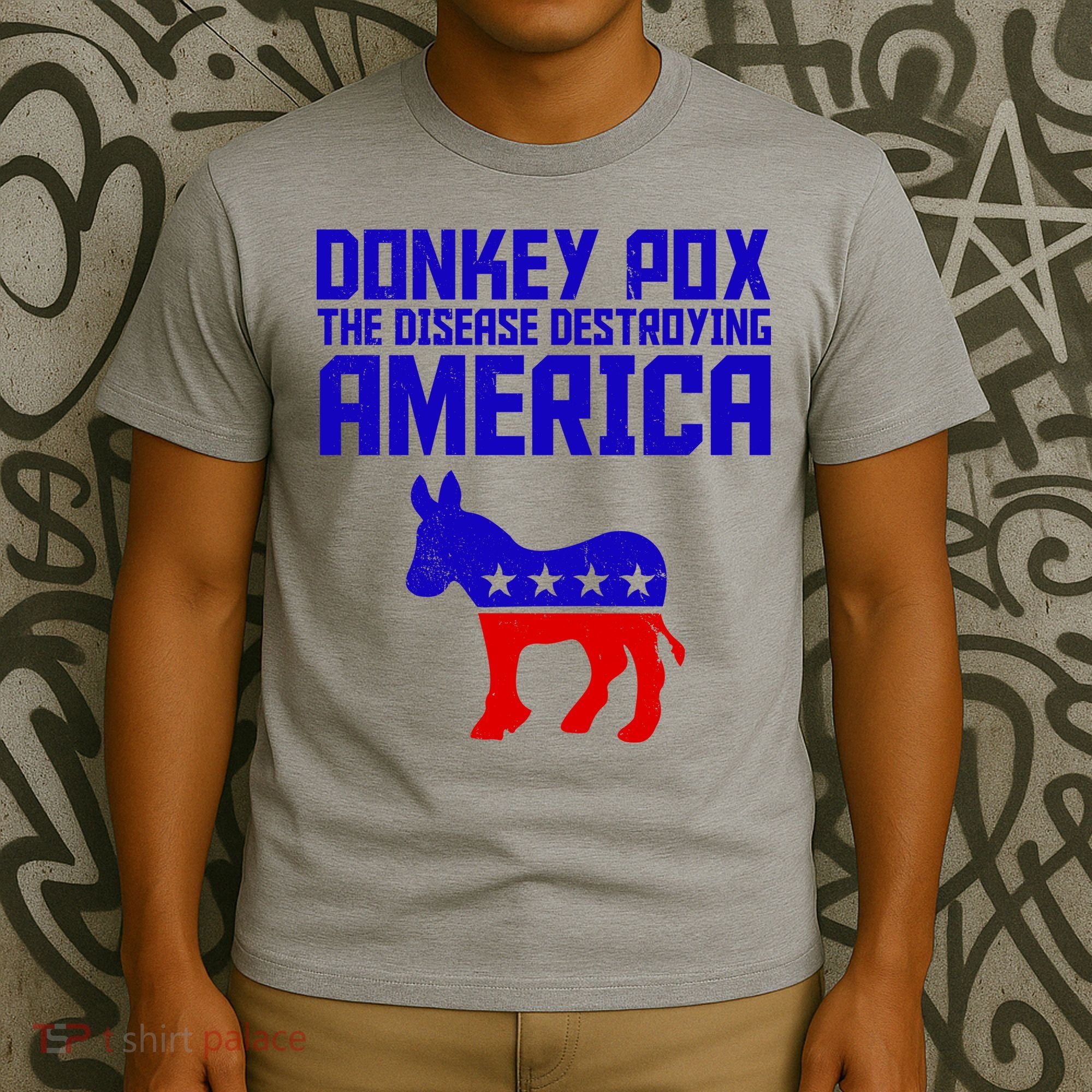 Donkey Pox The Disease Destroying America Anti Biden T-Shirt