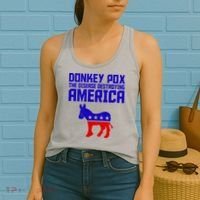 Donkey Pox The Disease Destroying America Anti Biden Women's Tank Top thumb 2