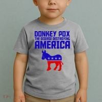 Donkey Pox The Disease Destroying America Anti Biden Toddler T-Shirt thumb 2