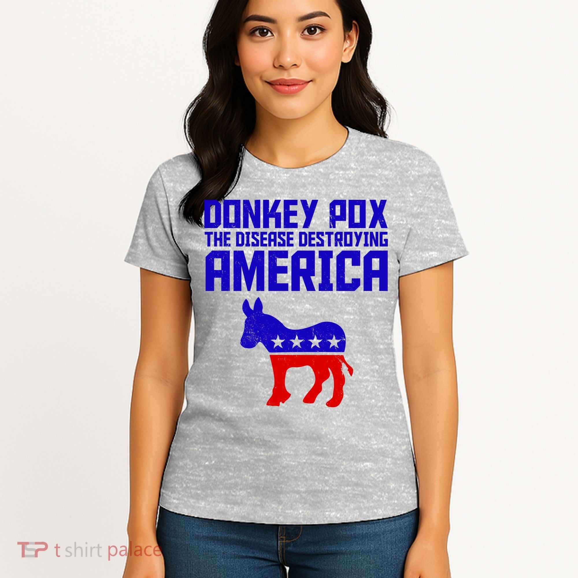 Donkey Pox The Disease Destroying America Anti Biden Women's T-Shirt