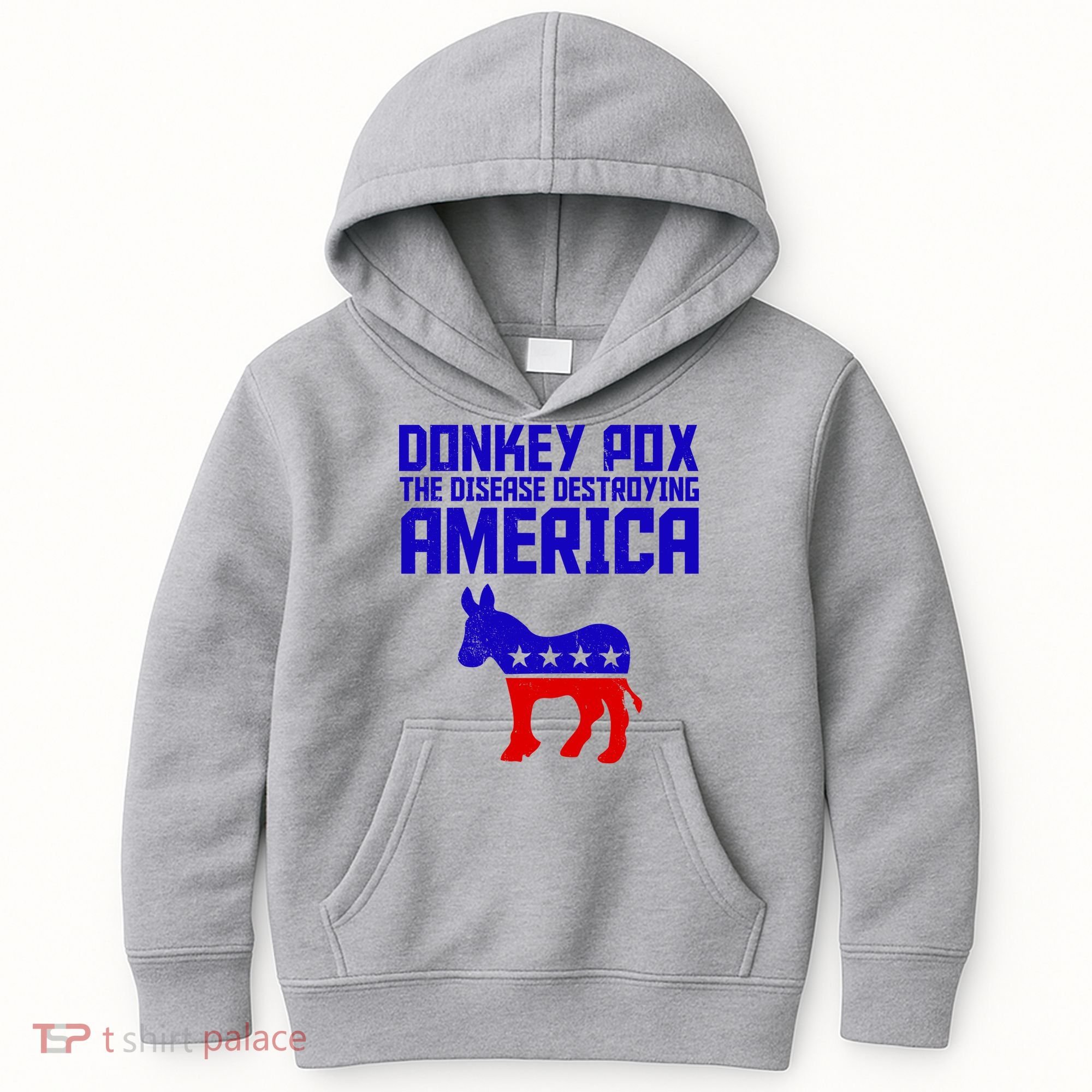 Donkey Pox The Disease Destroying America Anti Biden Kids Hoodie