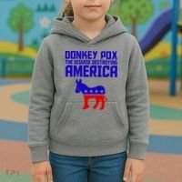 Donkey Pox The Disease Destroying America Anti Biden Kids Hoodie thumb 3