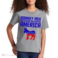 Donkey Pox The Disease Destroying America Anti Biden Kids T-Shirt thumb 2