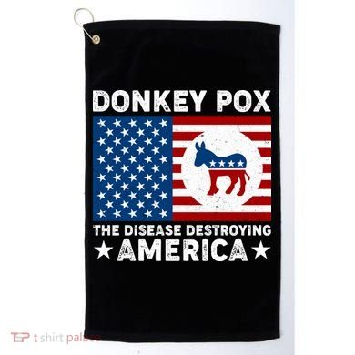 Donkey Pox The Disease Destroying America Golf Towel