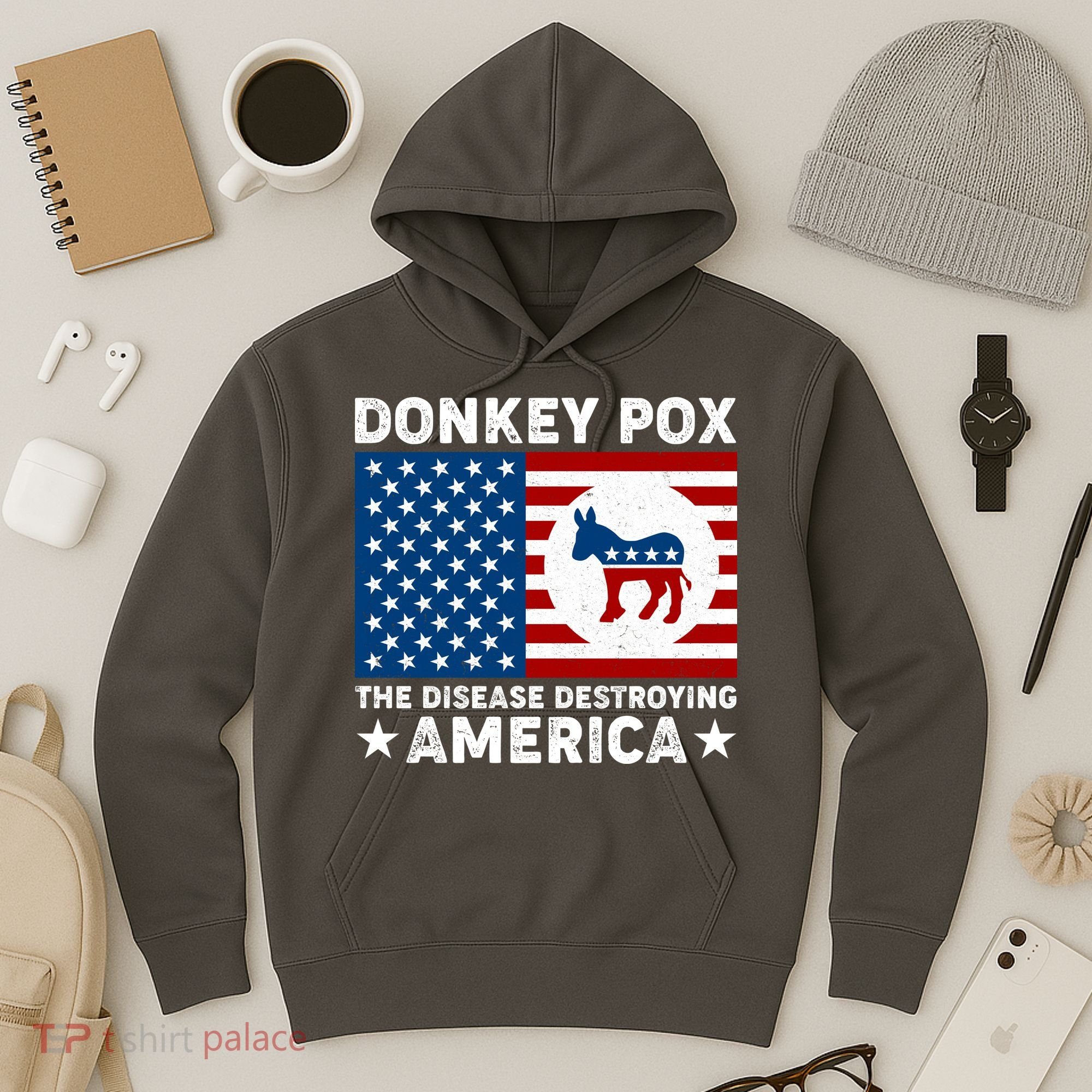 Donkey Pox The Disease Destroying America Hoodie