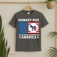 Donkey Pox The Disease Destroying America T-Shirt thumb 2