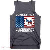 Donkey Pox The Disease Destroying America Tank Top thumb 0