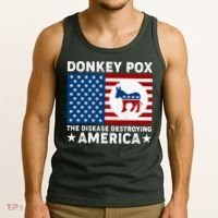 Donkey Pox The Disease Destroying America Tank Top thumb 3