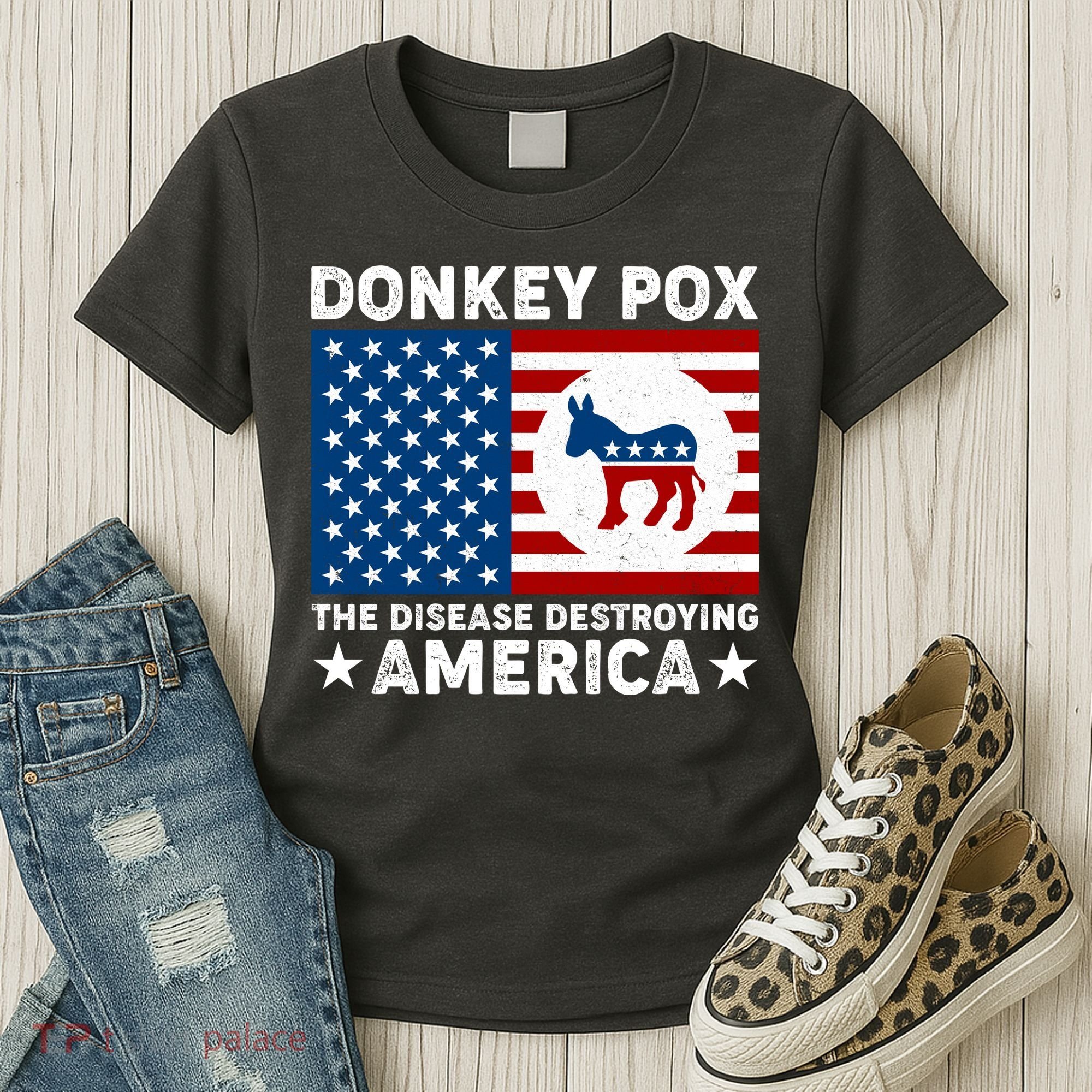Donkey Pox The Disease Destroying America Women's T-Shirt