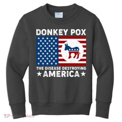 Donkey Pox The Disease Destroying America Kids Sweatshirt