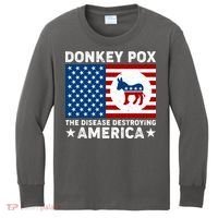 Donkey Pox The Disease Destroying America Kids Long Sleeve Shirt thumb 0