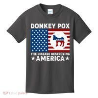 Donkey Pox The Disease Destroying America Kids T-Shirt thumb 0