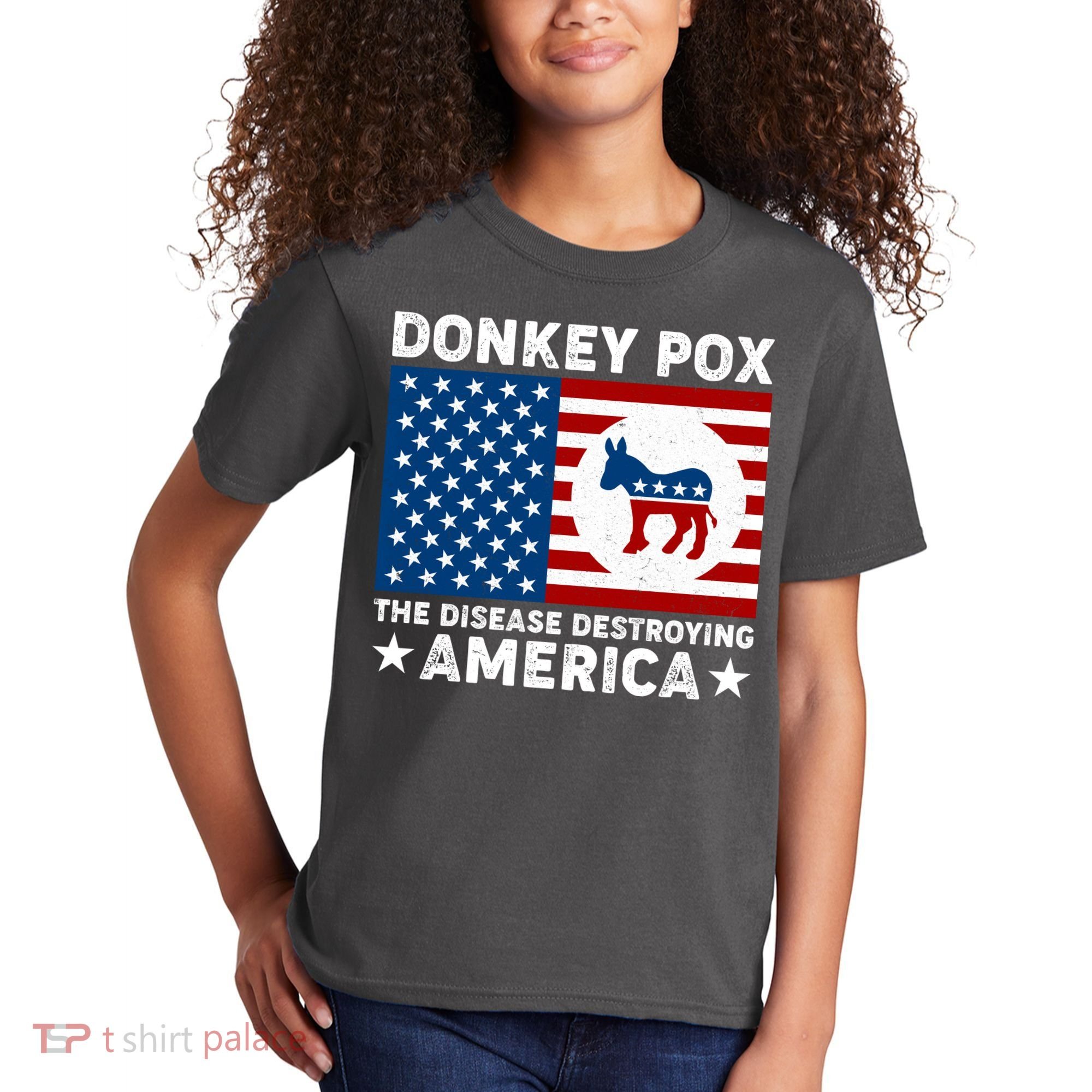Donkey Pox The Disease Destroying America Kids T-Shirt