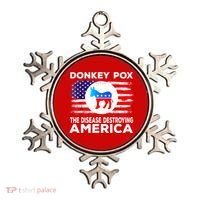 Donkey Pox The Disease Destroying America Funny Republican Ornament thumb 0