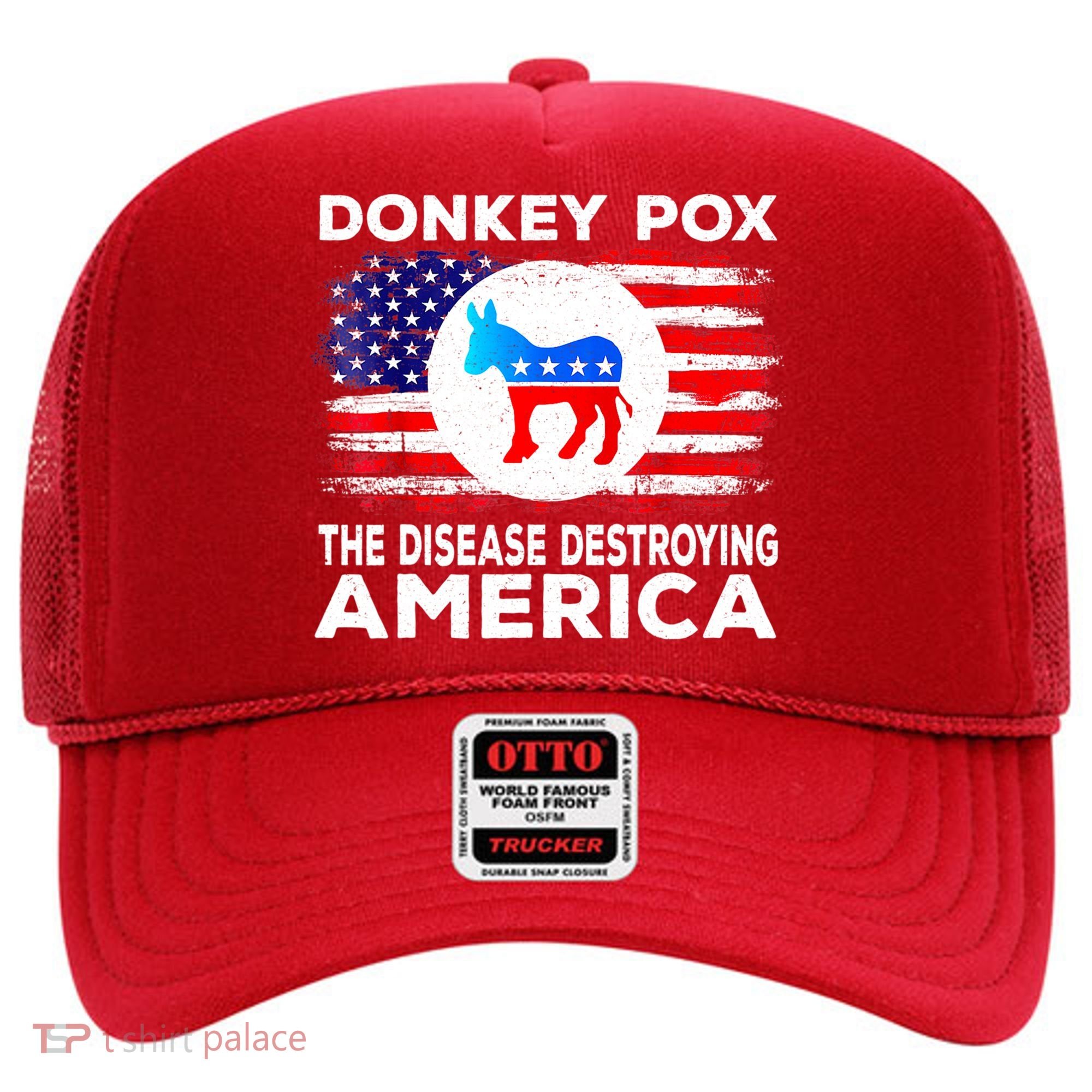 Donkey Pox The Disease Destroying America Funny Republican Hat