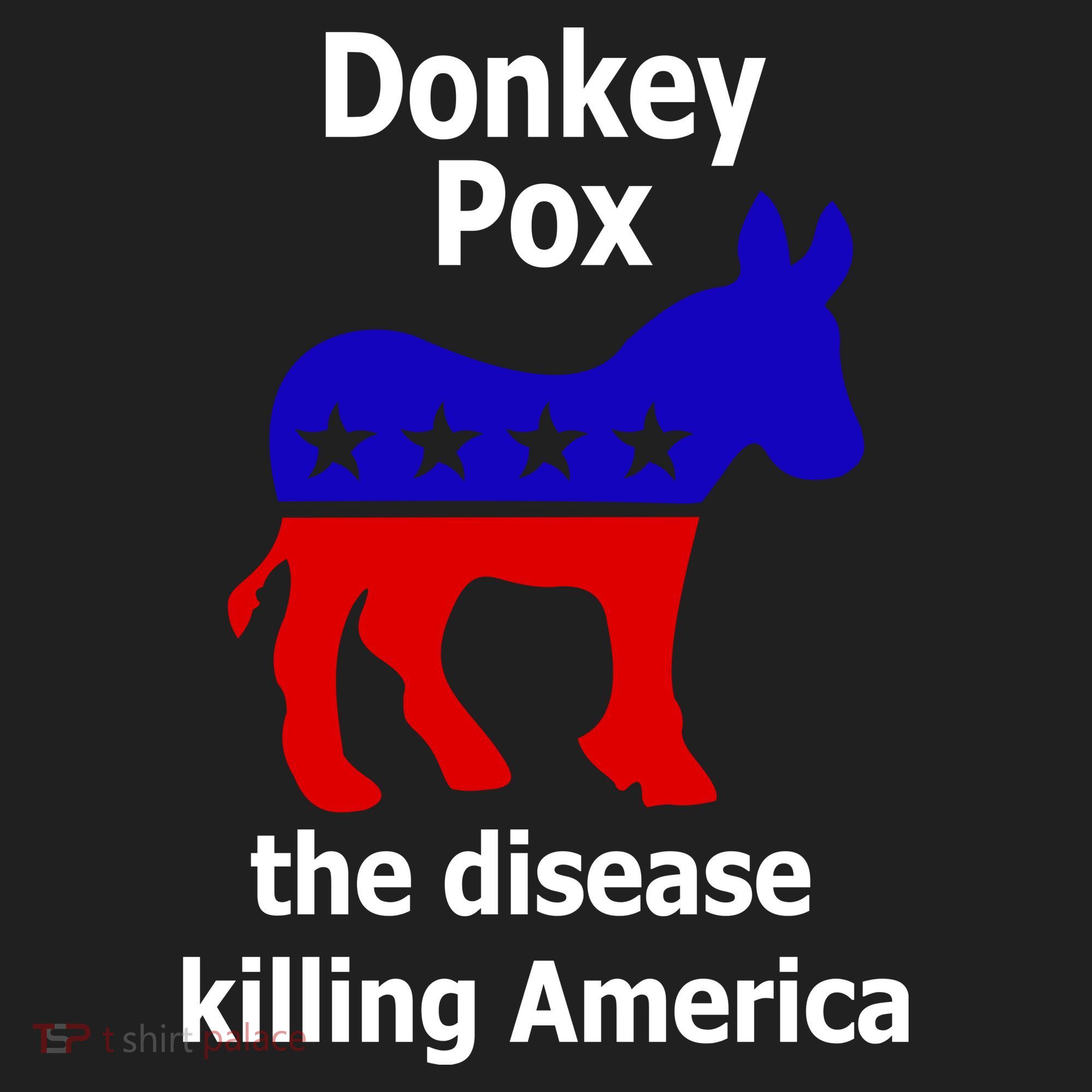 Donkey Pox The Disease Killing America Anti Liberal Women's Sweatshirt