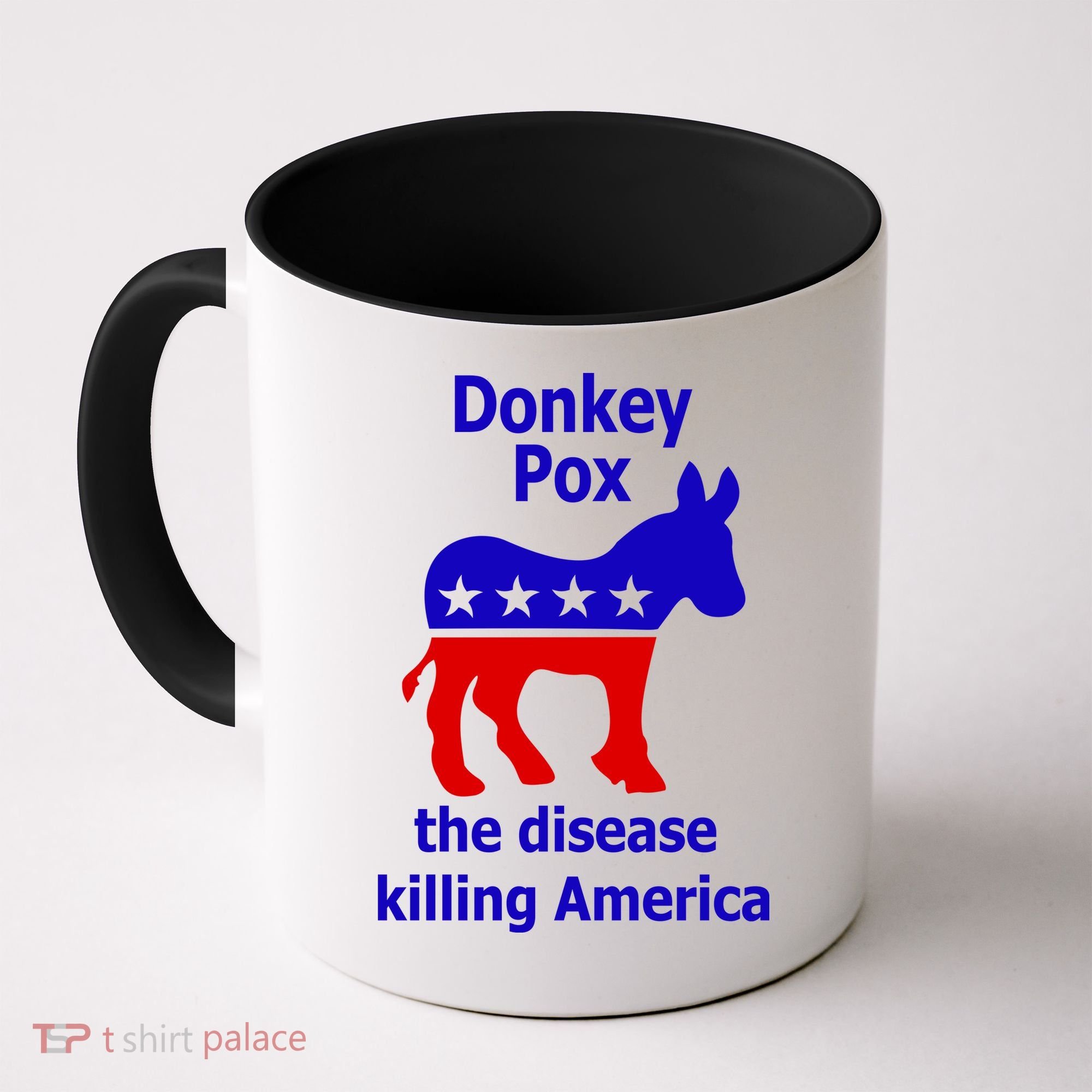 Donkey Pox The Disease Killing America Anti Liberal Coffee Mug