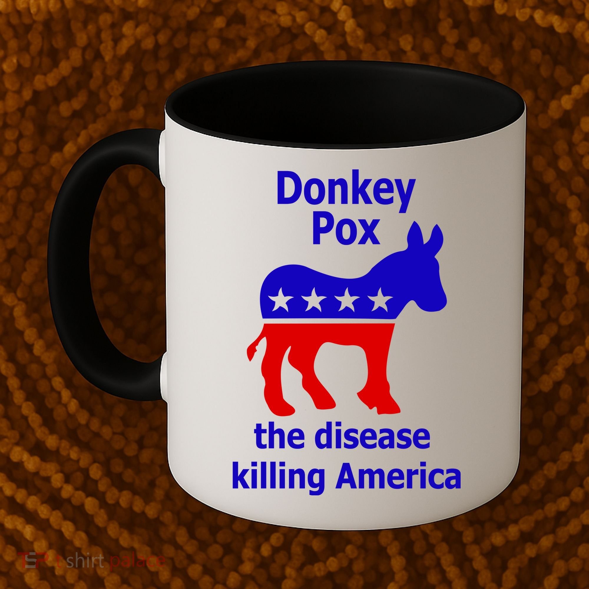 Donkey Pox The Disease Killing America Anti Liberal Coffee Mug