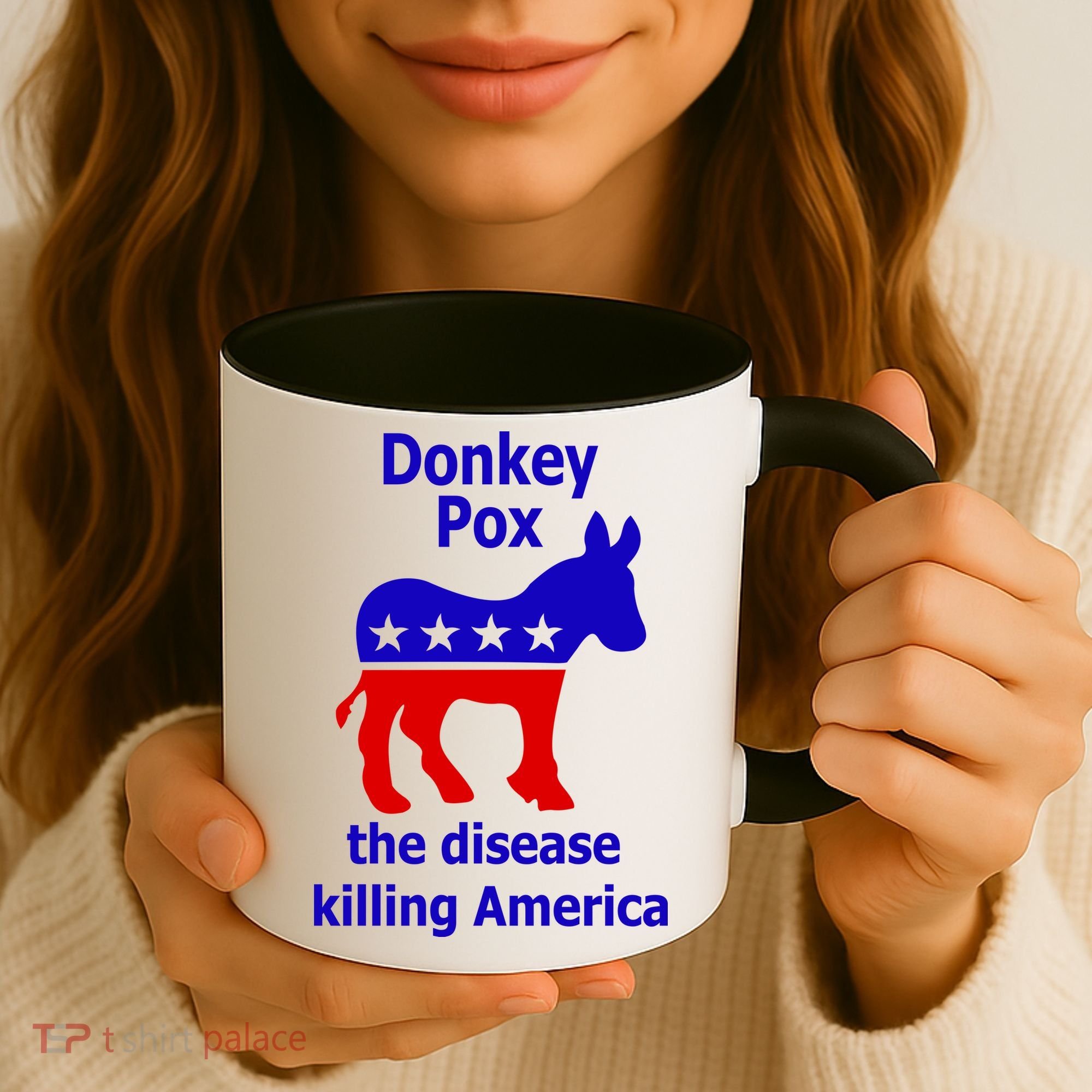 Donkey Pox The Disease Killing America Anti Liberal Coffee Mug