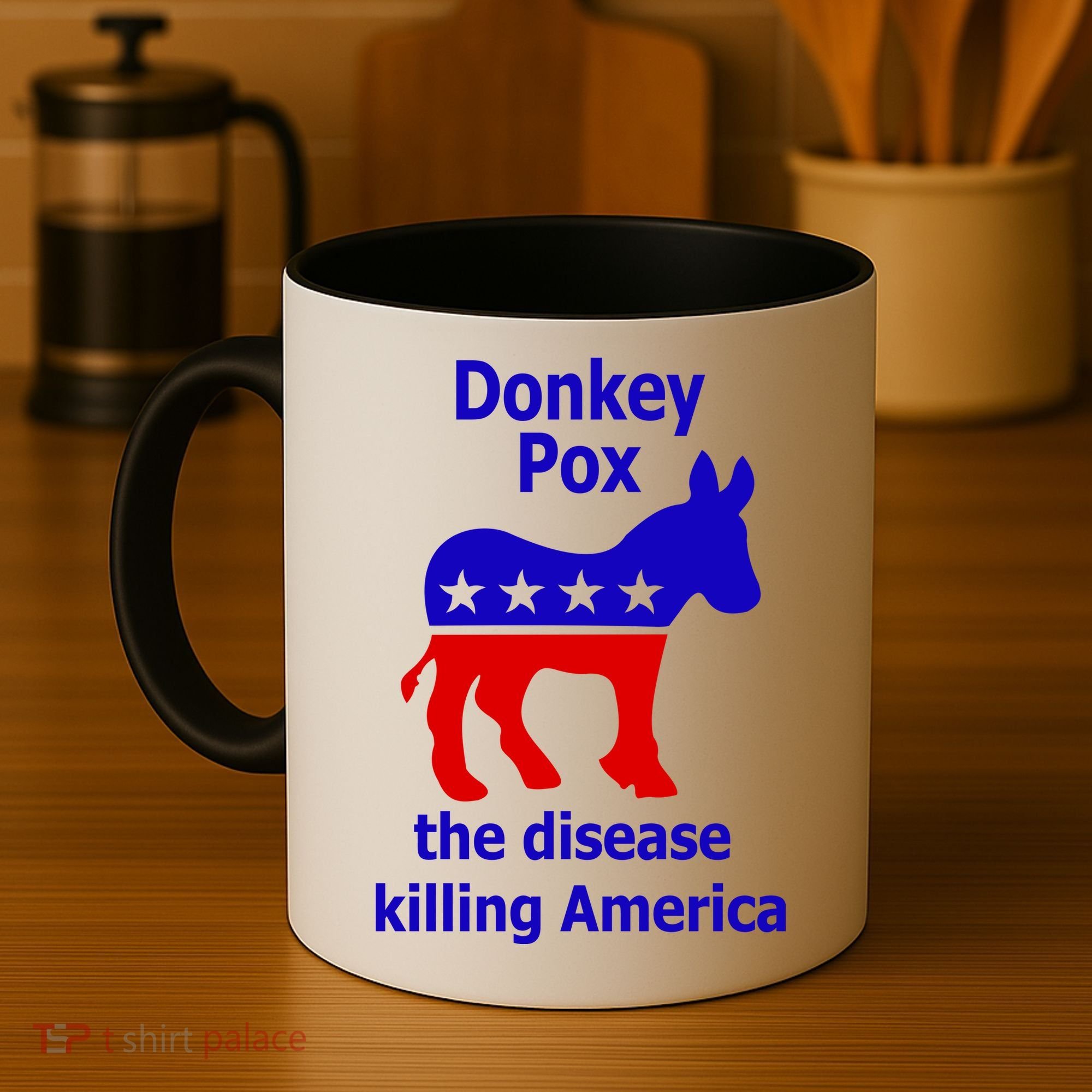Donkey Pox The Disease Killing America Anti Liberal Coffee Mug