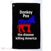 Donkey Pox The Disease Killing America Anti Liberal Golf Towel thumb 0