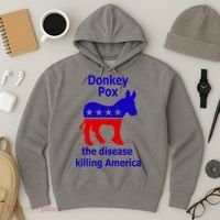 Donkey Pox The Disease Killing America Anti Liberal Hoodie thumb 3
