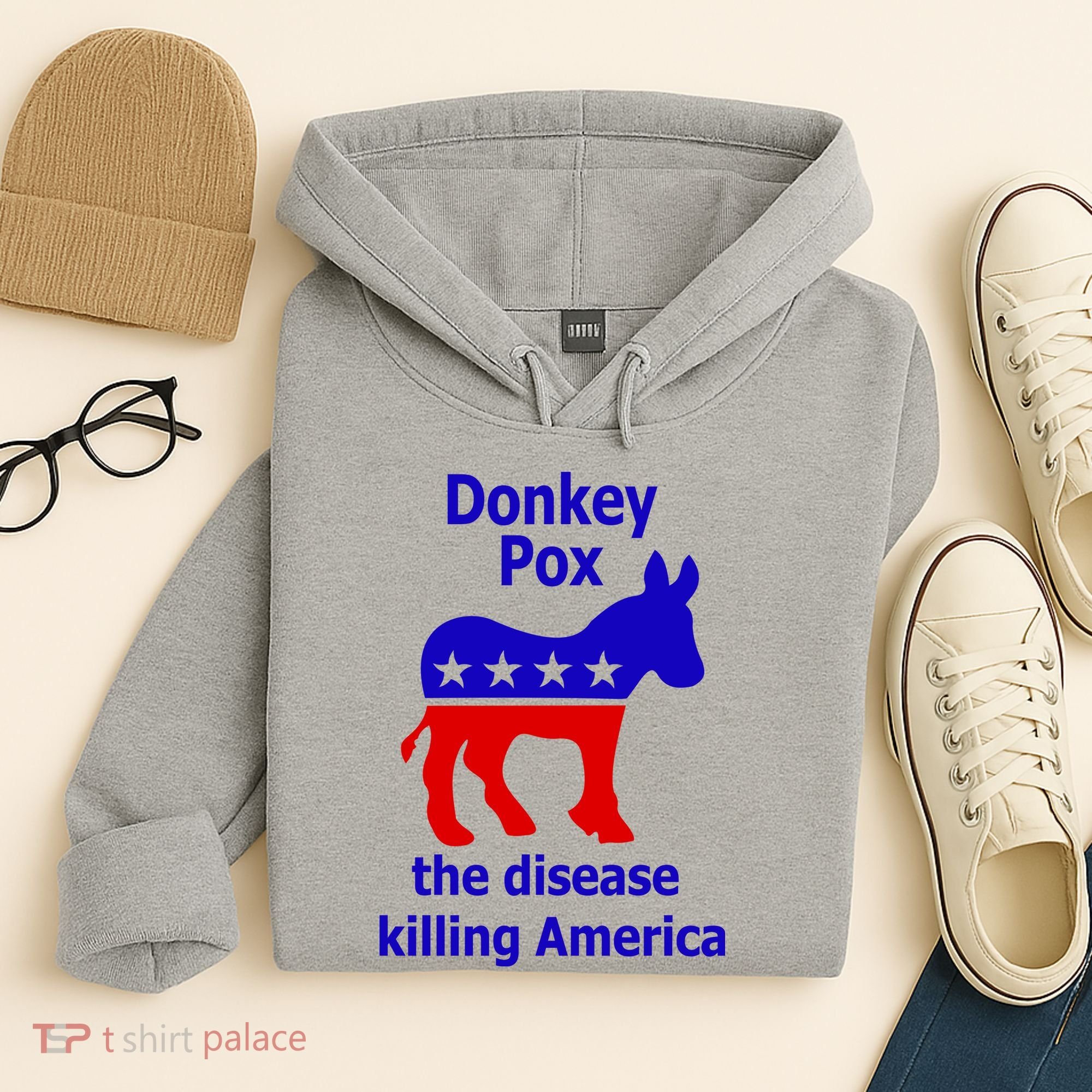 Donkey Pox The Disease Killing America Anti Liberal Hoodie