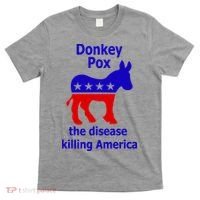 Donkey Pox The Disease Killing America Anti Liberal T-Shirt thumb 0