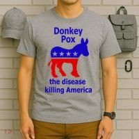 Donkey Pox The Disease Killing America Anti Liberal T-Shirt thumb 6