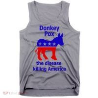 Donkey Pox The Disease Killing America Anti Liberal Tank Top thumb 0