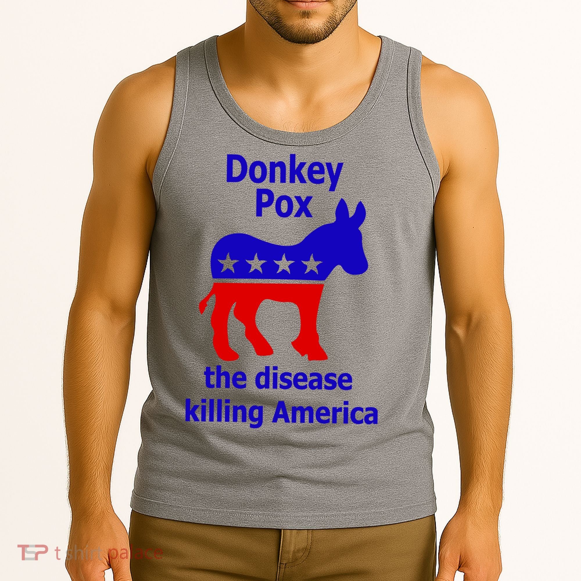 Donkey Pox The Disease Killing America Anti Liberal Tank Top