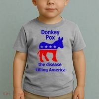 Donkey Pox The Disease Killing America Anti Liberal Toddler T-Shirt thumb 2