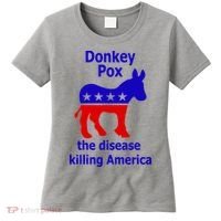Donkey Pox The Disease Killing America Anti Liberal Women's T-Shirt thumb 0
