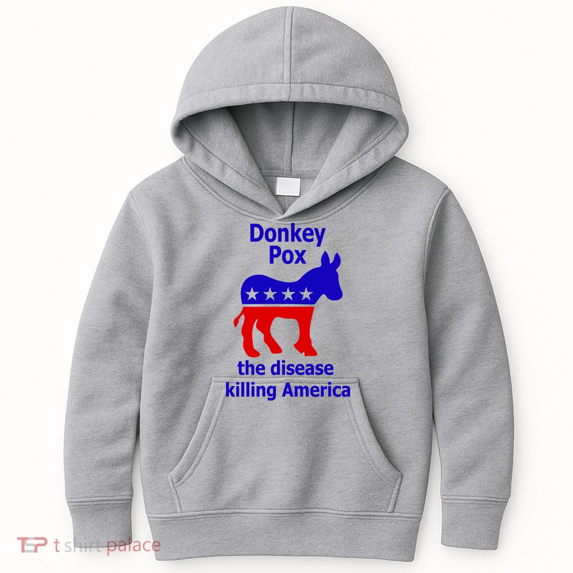 Donkey Pox The Disease Killing America Anti Liberal Kids Hoodie