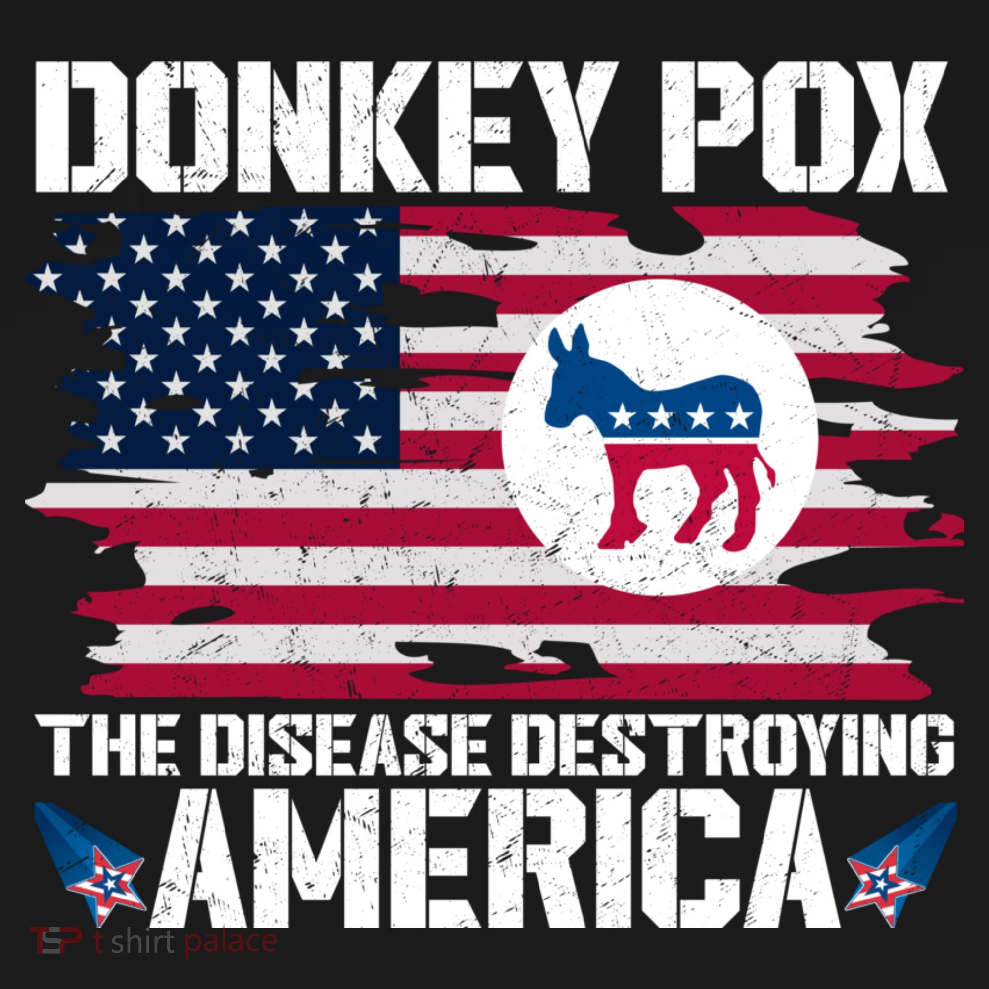 Donkey Pox The Disease Destroying America Funny Anti Biden Sweatshirt