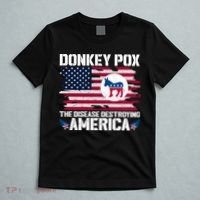 Donkey Pox The Disease Destroying America Funny Anti Biden T-Shirt thumb 5