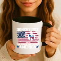 Donkey Pox The Disease Destroying America Funny Anti Biden Coffee Mug thumb 3