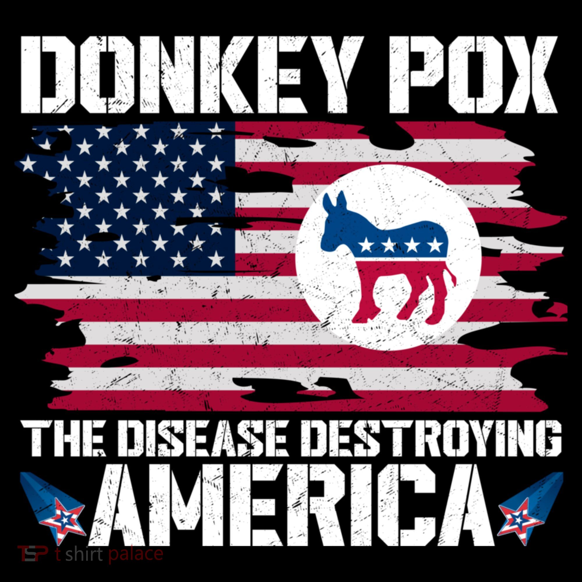 Donkey Pox The Disease Destroying America Funny Anti Biden Coffee Mug