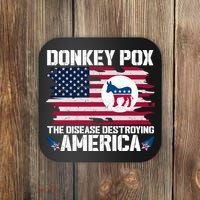 Donkey Pox The Disease Destroying America Funny Anti Biden Coaster thumb 0